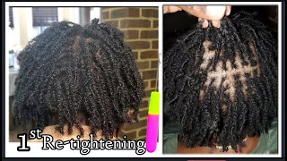 How To DIY Sisterlocks  Microlocks amp Interlocs  Retie using Crochet latch hook amp 4 Point Rotation [upl. by Caitlin]