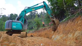 Excavators complete the foundation of the new farm expand the yard and complete the roof [upl. by Xavler97]