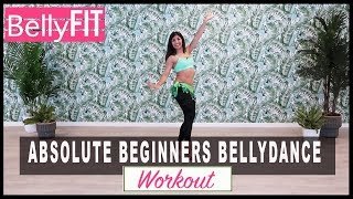 Absolute Beginners Bellydance Workout  Shimmy amp Hip drops [upl. by Stoops]