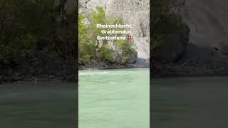 Rheinschlucht Graubunden Switzerlandswitzerlandpinoyreview swissswitzerlandrivertravel [upl. by Lentha]