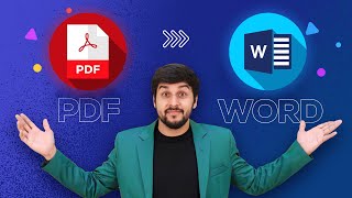 How to Convert PDF to Word  PDF Ko Word Me Kaise Convert Kare [upl. by Paryavi]