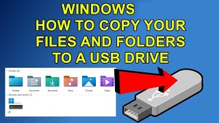 MOVE FOLDER OR FILE TO YOUR quotUSB DRIVEquot [upl. by Blithe770]