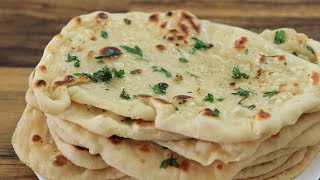 Garlic Naan Bread Recipe How to Make Naan Bread [upl. by Amees]