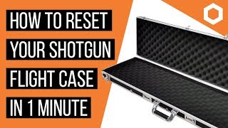 How to Reset Your Combination Lock on the Shotgun  Rifle Flight Case [upl. by Ajnot]