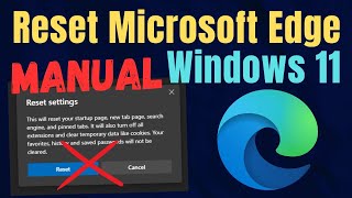 Cara Reset Microsoft Edge Windows 11 Secara Manual [upl. by Yasdnyl]