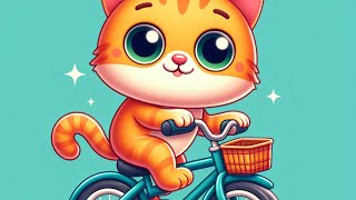 Il gattino è andato a fare una passeggiata in bicicletta  Canzoni e Rime per Bambini [upl. by Eob458]