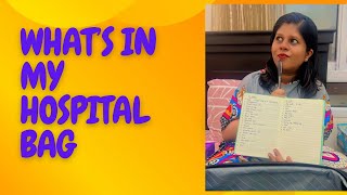 What’s in my hospital bag maternity bag for momhospitalbagessentials maternitybag [upl. by Ihsakat]