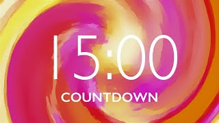 15 Minute Classroom Timer with Relaxing Music and Alarm 🎵⏰ [upl. by Nashom334]