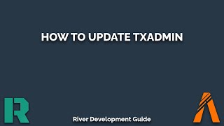 How to update TxAdmin for your FiveM Server 2024 [upl. by Gnoud]