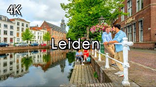 【4K】Leiden City Holland  Netherlands City Walking Tour Leiden  4k 60FPS UHD ASMR [upl. by Sandye]