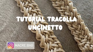 Tutorial tracolla per borsa all’uncinetto [upl. by Darnok73]