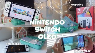 Nintendo Switch OLED unboxing and accessories  game play Nintendo zelda unboxing [upl. by Leo768]