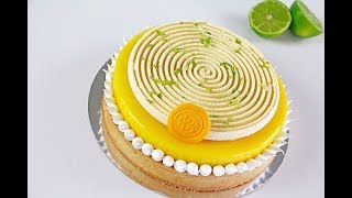 Tarta de limón con crema de almendras y mousseline de lima [upl. by Raddy]