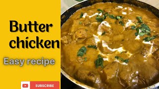 Butter chickeneasy butter chicken recipeASMR [upl. by Elorak]