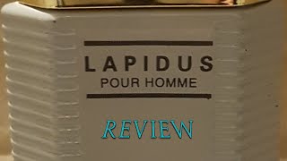 Lapidus Pour Homme by Ted Lapidus  Fragrance Review [upl. by Llehsad]