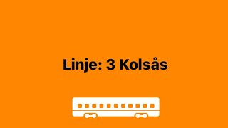 Linje 3 Kolsås [upl. by Ecyob]