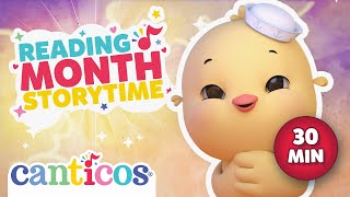 Bilingual Nursery Rhymes for Reading Month Storytime with Canticos  English amp Spanish [upl. by Ayama]