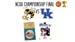 Georgia Tech advances to the NCAA Championship Final 🏀🏆CoachK College Basketball  Sega Genesis [upl. by Niajneb]