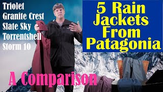 Comparing 5 Patagonia Rain Shells [upl. by Amsden543]