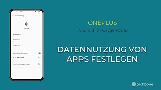 Datennutzung von Apps festlegen  OnePlus Android 12  OxygenOS 12 [upl. by Anitsugua]