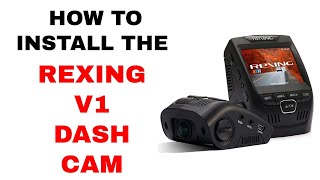 HOW TO INSTALL THE REXING V1 DASH CAM  1080P DASH CAM  HOW TO INSTALL A DASH CAM  REXING V1 [upl. by Mehsah]