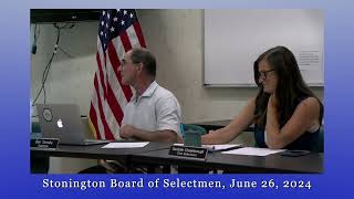 Board of Selectmen 062624 [upl. by Ayatnohs]