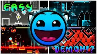 Estos son los Demons Mas Fáciles de GEOMETRY DASH 211Part1Geometry Dash 211JuanGD991 GD [upl. by Didi167]