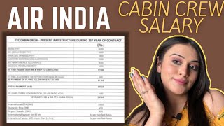 Cabin Crew Salary In Air India  Cabin crew salaries in India Air India salary amp Benefits [upl. by Cahn]