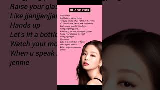 boombayah jennie rapenglish lyrics [upl. by Nolyat169]