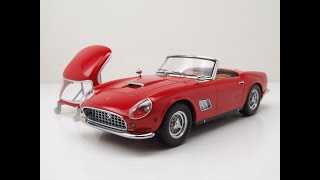 Ferrari 250 GT California Spyder USVersion 1960 rot Modellauto 118 KK Scale [upl. by Curnin269]