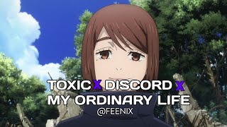 TOXIC x DISCORD x MY ORDINARY LIFE  Boywithuke The Living tombstone  edit audio [upl. by Mani932]