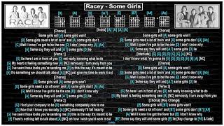 Racey  Some Girls Guitar chords amp lyrics [upl. by Aniloj]