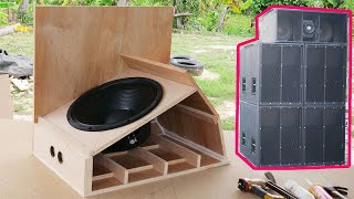 Test Turbo 18 Subwoofer box  speaker OBOM TRUMP 18 1200W DiY [upl. by Belva]