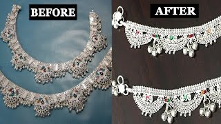 How to Clean and Polish Silver Anklet at Home  DIY Anklet Cleaning [upl. by Lede]