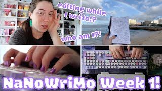 breaking all the NaNoWriMo quotrulesquot  my week 1 writing vlog [upl. by Jillana241]