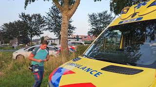 Bestuurder onder invloed wil vluchten na ongeval in Elburg [upl. by Olyhs]