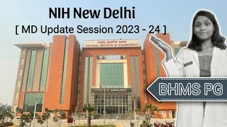 NIH Narela PG Update  National Institute of Homeopathy New Delhi  BHMS Top College [upl. by Minoru]