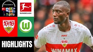 VFB Stuttgart vs VFL Wolfsburg  7Spieltag Bundesliga Highlights [upl. by Enrol682]