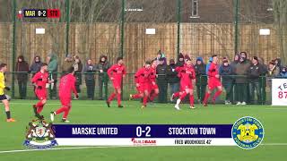 Marske United 02 Stockton Town  FA Vase SemiFinal 1st Leg Highlights [upl. by Einotna854]