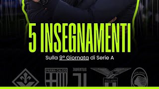 🧑‍🏫 Dalla nona giornata di serie A estrapoliamo 5 insegnamenti utili fantacalcio chiedialvet [upl. by Anotyad]