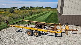 RESCUED INTERNATIONAL HARVESTER MODEL 1200  CUB CADET  TILT BED LAWN MOWER TRAILER [upl. by Alyakcim272]