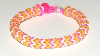 Loom Bandz Anleitung Deutsch quadrafish Armband [upl. by Drews]