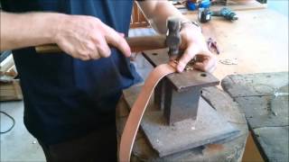 Make a Roman belt Part 1  Fitting a Belt Buckle [upl. by Latsyrhc]