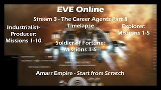 EVE Online  Stream 3  The Career Agents Part II  Timelapse [upl. by Corotto]