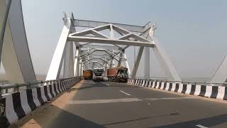 Munger Ganga Bridge मुंगेर डबल ड्रेकर पुल रेल और सड़क पुल Beautiful Bridge of Munger Rail and Road [upl. by Ferwerda]