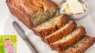 The softest BANANA BREAD recipe Ive ever had Moist banana loaf [upl. by Clemens795]