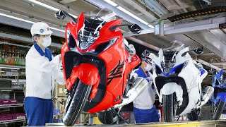 Inside Japanese Factory Building Powerful Hayabusa Bikes by Hand  Production Line [upl. by Stannwood]