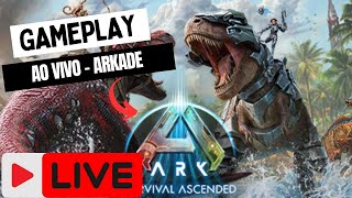 ARK ASCENDED SERVIDOR OFICIAL EPI19 EM BUSCA DO GIGA ASA playark arkade [upl. by Enalb]