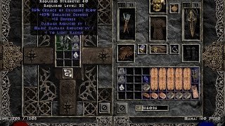 Diablo 2 Double Upgrading Goblintoe Boots Example [upl. by Assilim]