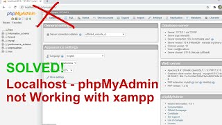 How to fix localhost and phpmyadmin not opened with xampp [upl. by Ezirtaeb]